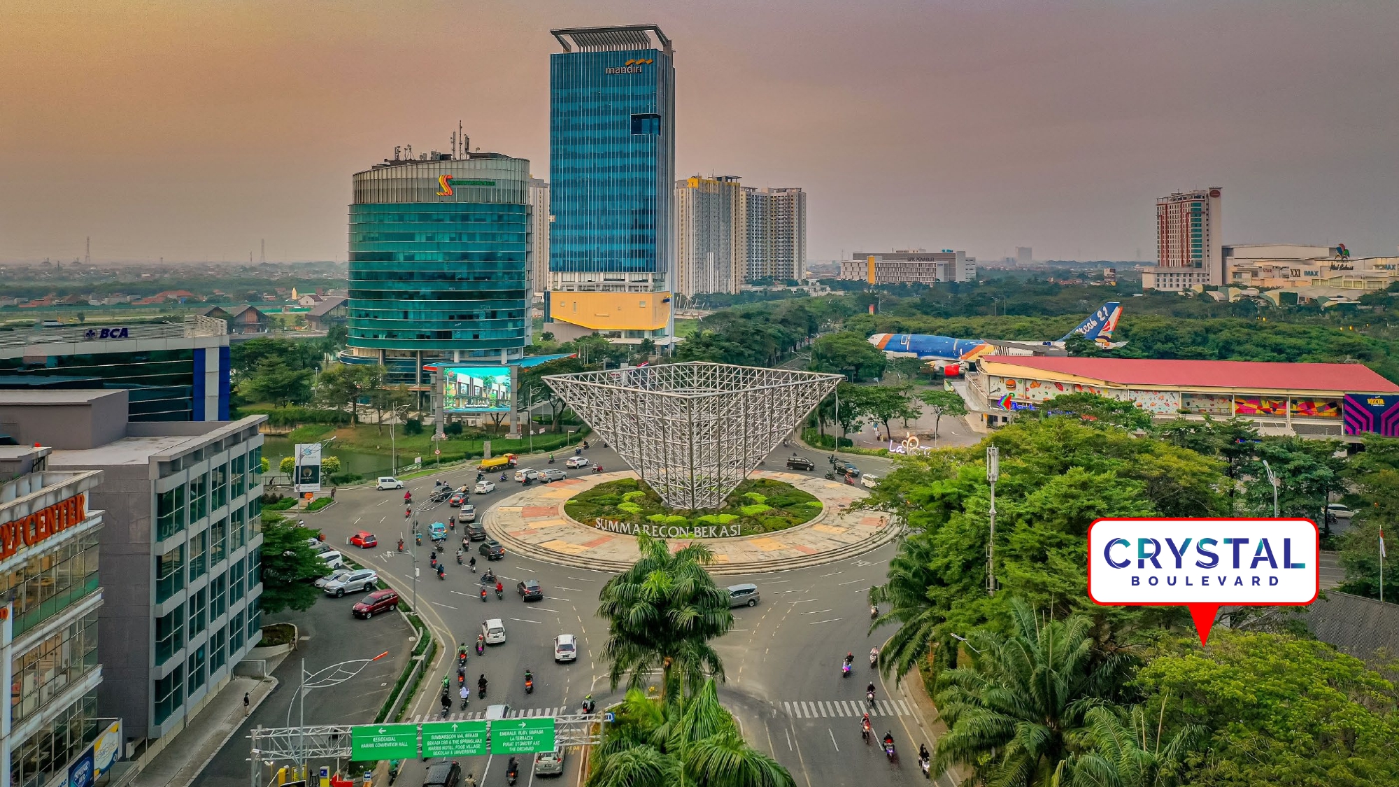 Lokasi Ruko Crystal Boulevard